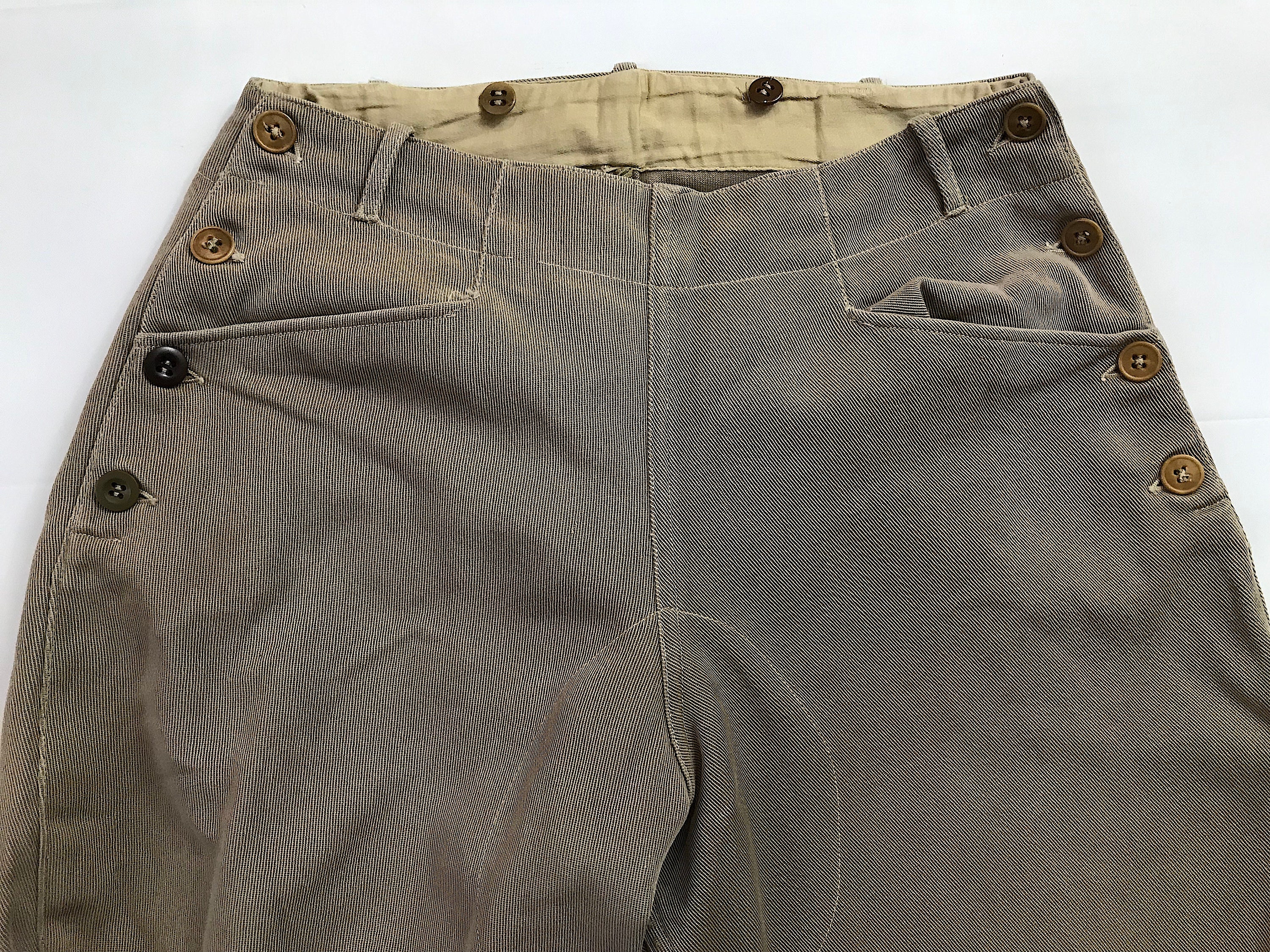 Vintage 70's Twill Jodhpurs Breeches Riding Button Fly Pants