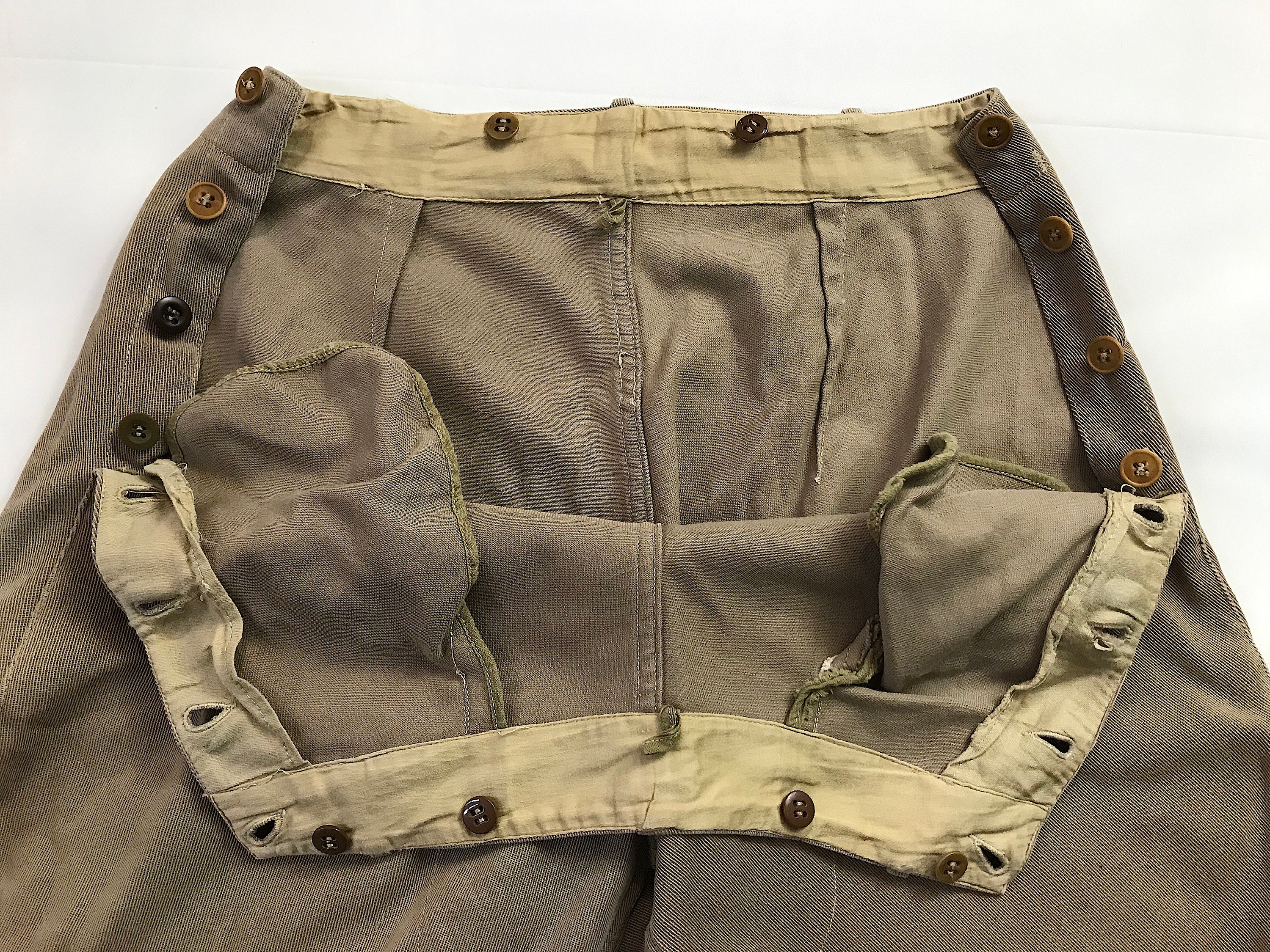 Vintage 70's Twill Jodhpurs Breeches Riding Button Fly Pants