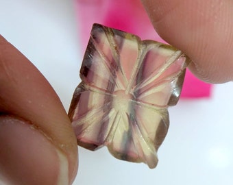 レインボーフローライト宝石ペア、彫刻フローライト石、フローライト彫刻宝石、卸売彫刻宝石ペア