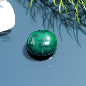 Malachite Gemstone, Certified Malachite Cabochon, Natural Oval-Shaped Malachite Gemstone Jewelry Making