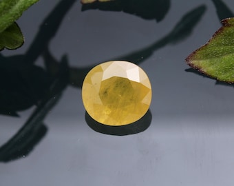 100% Natural Yellow Sapphire stone Healing Gemstone, Oval Shape Gemstone for Jewelry Making Natural Sapphire Stone, yellow sapphire gemstone
