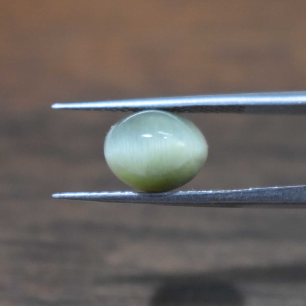 Cats Eye Gemstone, Loose Certified Oval Shape Cats Eye Cabochon, Precious Chrysoberyl, Healing Gemstone, Cats Eye Jewelry Making Gemstone