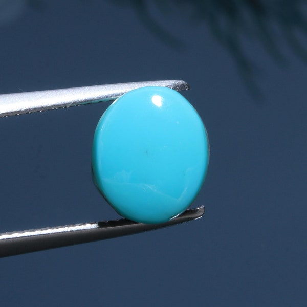 Turquoise Natural Gemstone, Certified Turquoise Cabochon, Oval Shaped Loose Natural Turquoise, Sky Blue Cabochon, Turquoise Jewelry Making