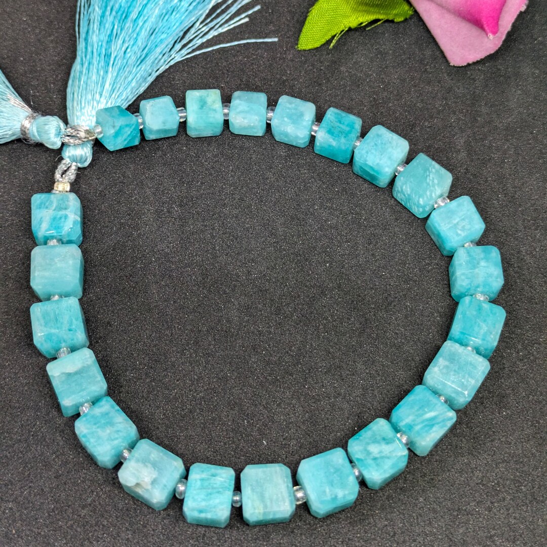 Amazonite Gemstone Briolette Box Shape Amazonite, Blue Color Amazonite ...