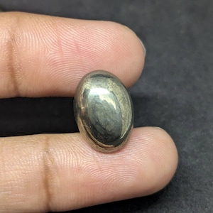 Natural Pyrite Gemstones Oval Shape Cabochon Pyrite Healing Gemstones Flat Back Wholesale Gemstones Jewelry Making