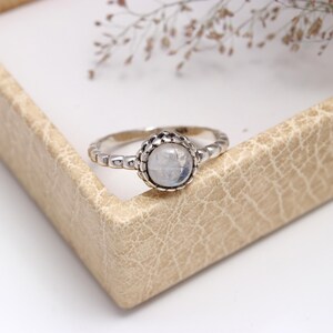 Moonstone Ring for women, Sterling Silver Ring, women&#39;s Ring, Gemstone Ring, women Silver Engagement Ring, women Silver Gift, promise ring
