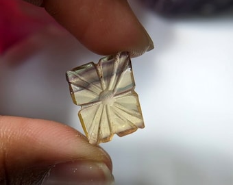 レインボーフローライト宝石ペア、彫刻フローライト石、フローライト彫刻宝石、卸売彫刻宝石ペア