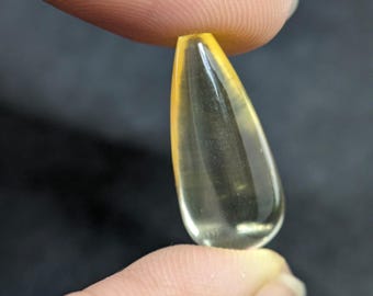 Citrin Tropfen Paar, gelbe Farbe Tropfen Anhänger Set, Tropfenform Citrin Tropfen, Schmuckherstellung, Geschenk für Mutter