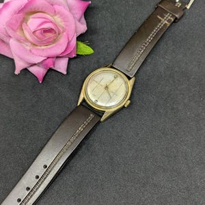 Original Favre Leuba Geneve Sea King Vintage Watch Gold Plated Wristwatch