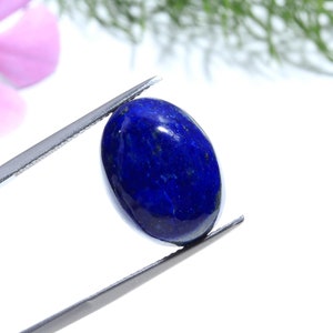 Certified Lapis Lazuli Gemstone, Loose Lapis Lazuli Gemstone, Oval Shape Lapis Lazuli Cabochon, Natural Gemstone Jewelry Making
