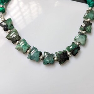 Emerald Gemstone Briolette Butterfly Shape Emerald, Cabochon Emerald Beads Briolette, Emerald Gemstone Jewelry Making, Mother&#39;s Day Gift