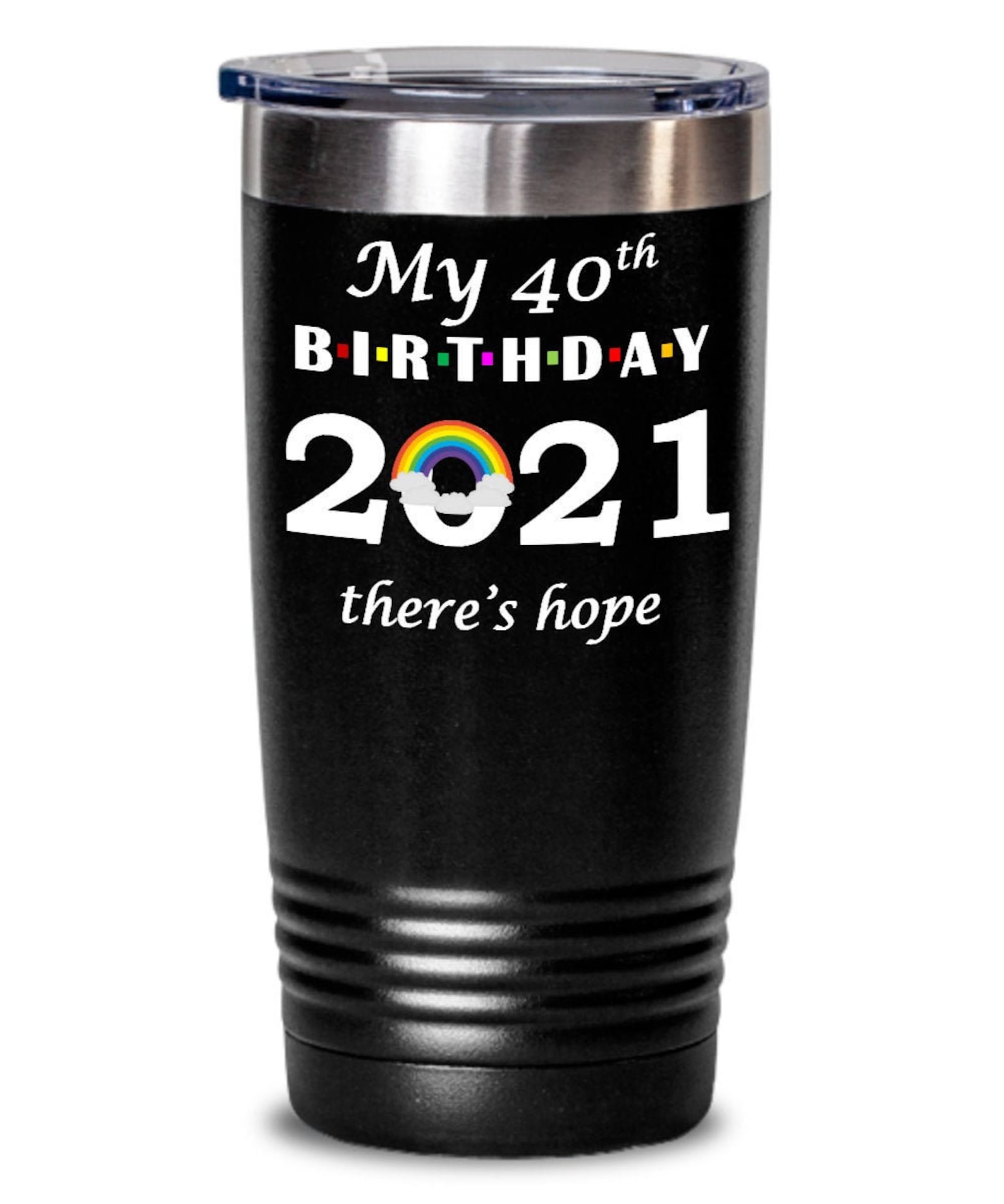Quarantine 40th Birthday Gift Funny Tumbler for Friends 2021 Etsy