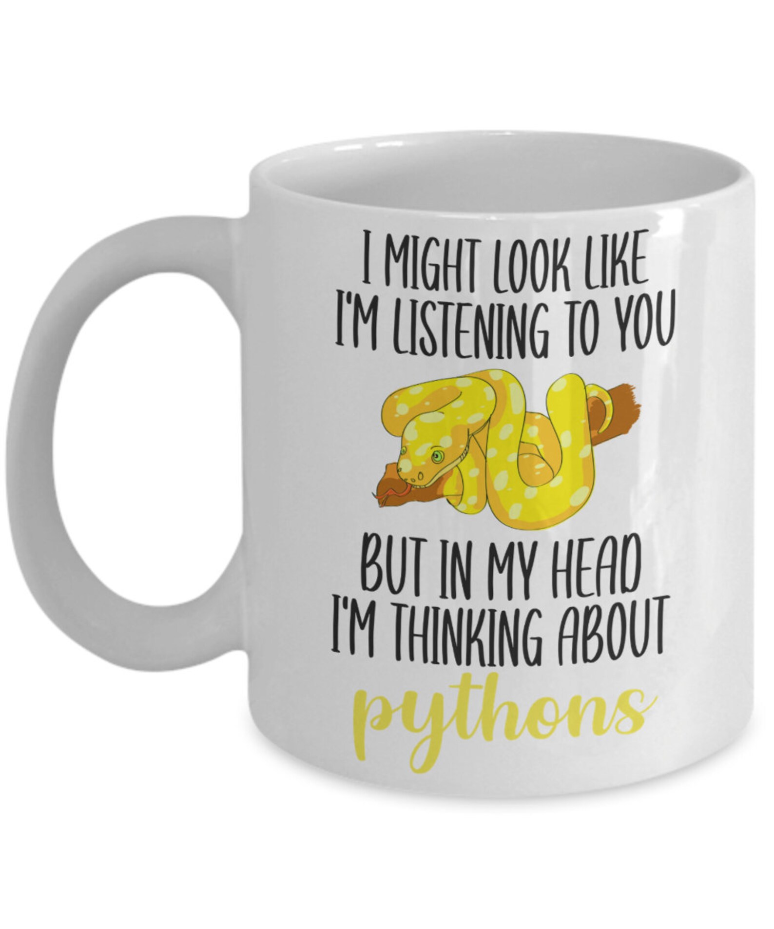 Funny Python Gift Cute Python Coffee Mug Python Lover Gift | Etsy