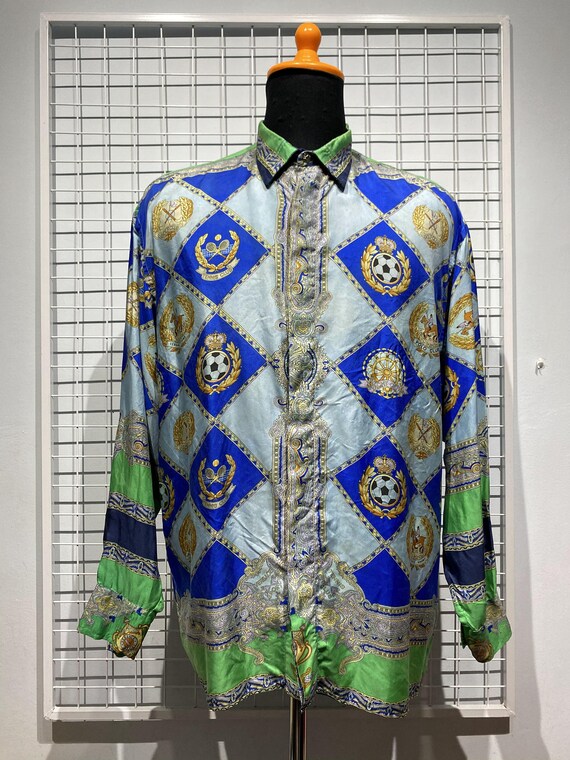 Gianni Versace Silk Shirt Sports 1990s