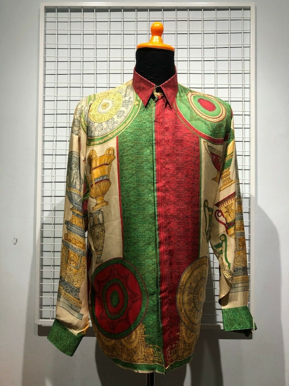 Istante By Gianni Versace Silk Shirt 1990s
