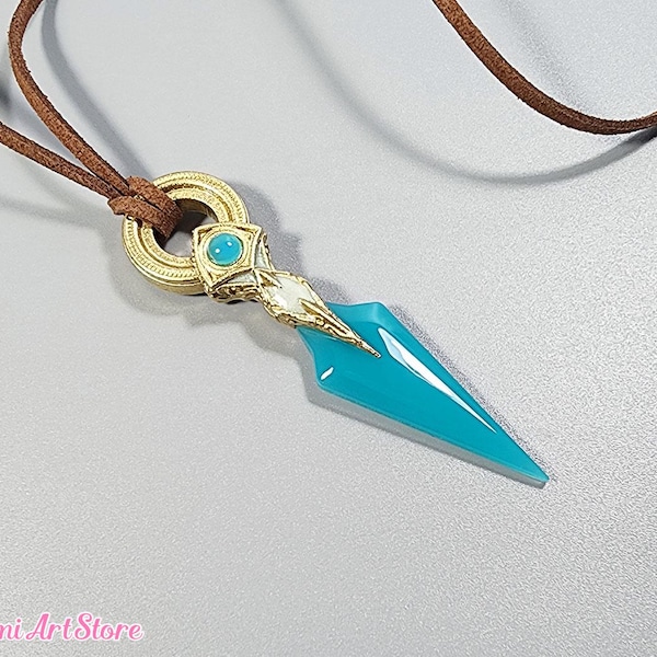 Collar de la daga de lirio de Solas. Colgante de la daga de lirio de la Guardia del Velo de Dragon Age. Cosplay de Dragon Age. Regalo de Dread Wolf DAV para él. Regalo para gamers.