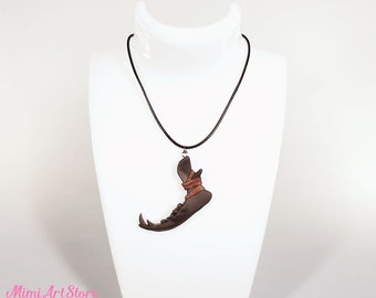Solas Jawbone Necklace. Solas Wolf Jawbone Necklace Pendant