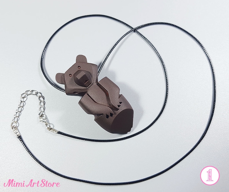 Brother Bear Totem Necklace. Gizzly Bear Necklace. Brother Etsy