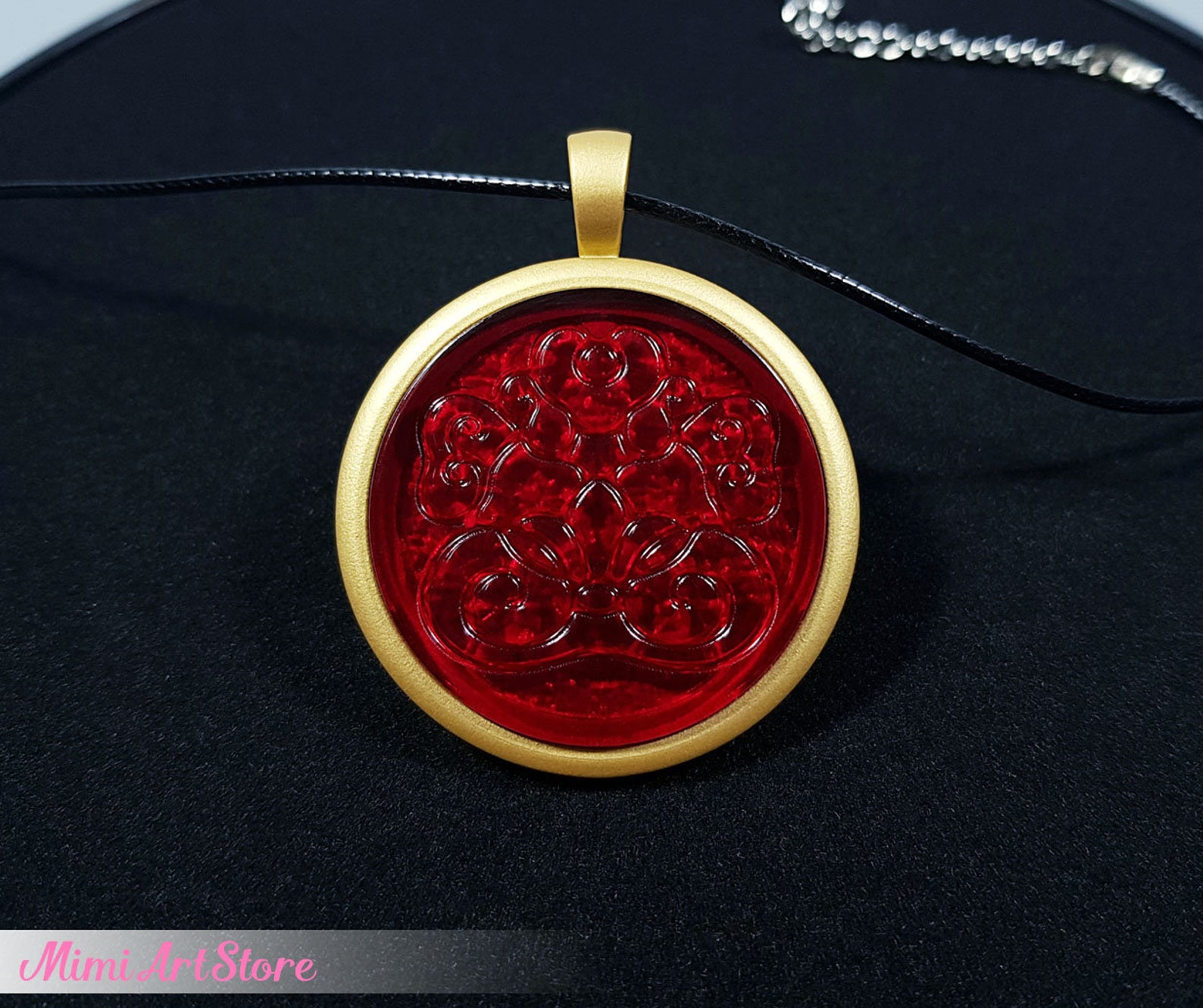 Turning Red Necklace. Turning Red Pendant Necklace. Turning Etsy