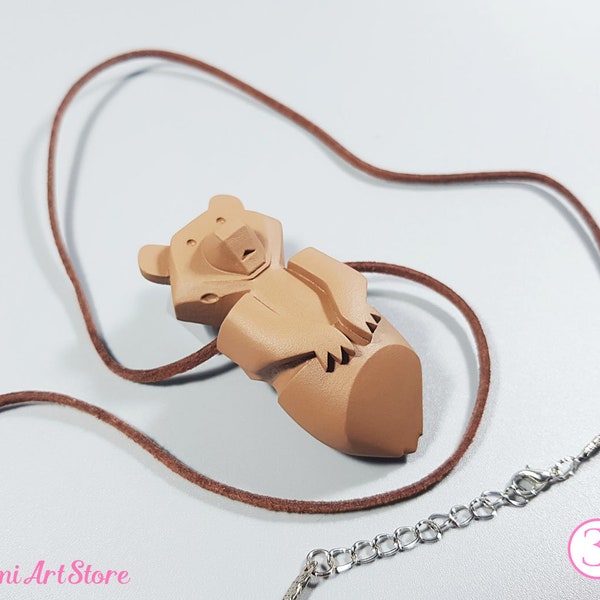 Brother Bear Totem Pendant Necklace. Bear Totem of Love Necklace. Brother Bear Totem Necklace. Animal Spirit Totem. Bear Lover Gift Necklace