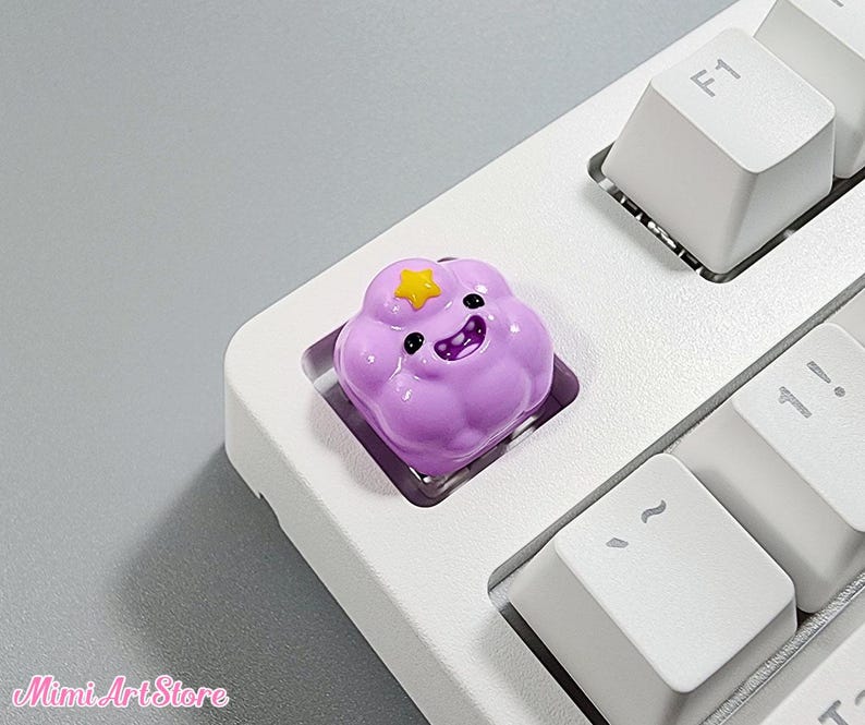 Marceline Keycap. Marcy's Hambo Bear Keycap. Marceline the Vampire Queen Artisan Keycap. Adventure Time Gift. Marceline's Hambo Keycap Gift Lumpy Space