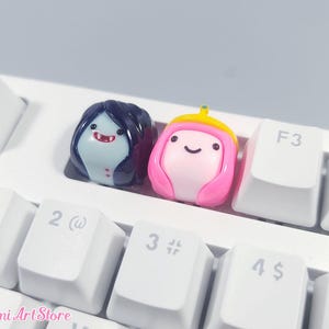 Marceline Keycap. Marcy's Hambo Bear Keycap. Marceline the Vampire Queen Artisan Keycap. Adventure Time Gift. Marceline's Hambo Keycap Gift image 10