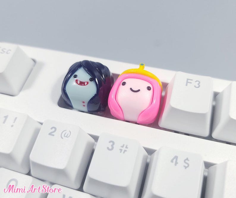 Marceline Keycap. Marcy's Hambo Bear Keycap. Marceline the Vampire Queen Artisan Keycap. Adventure Time Gift. Marceline's Hambo Keycap Gift image 10