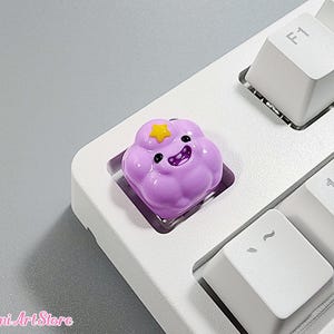 Lumpy Space Princess Keycap. Lumpy Space Artisan Keycap. Lumpy Space Queen Resin Keycap. LSP Adventure Time Keycap. Cute Keycap Gift for Her
