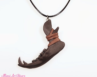 Solas Jawbone Necklace. Solas Wolf Jawbone Necklace Pendant. Dread Wolf Amulet Pendant. Dragon Age Inquisition Cosplay. Solas Cosplay Gift