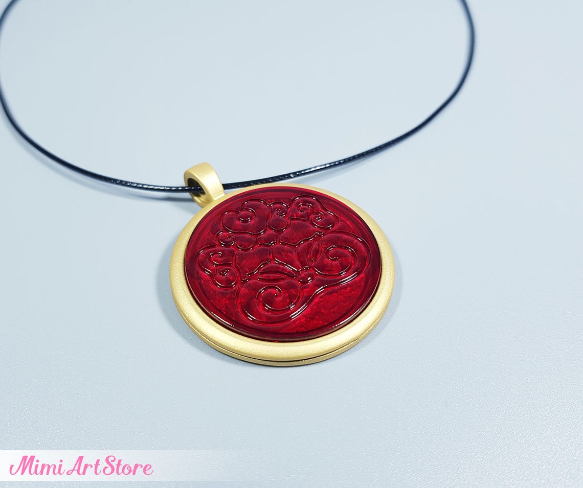 Turning Red Necklace. Turning Red Pendant Necklace. Turning Etsy UK