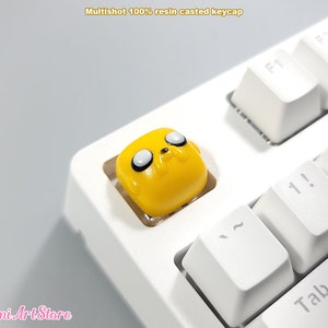 Jake Artisan-sleuteldop. Aangepaste Cherry MX Keycap. Jake Keycap. Jake de hond Hars Keycap. Vriendje cadeau. Gamercadeau voor hem. Nerdy cadeau voor haar