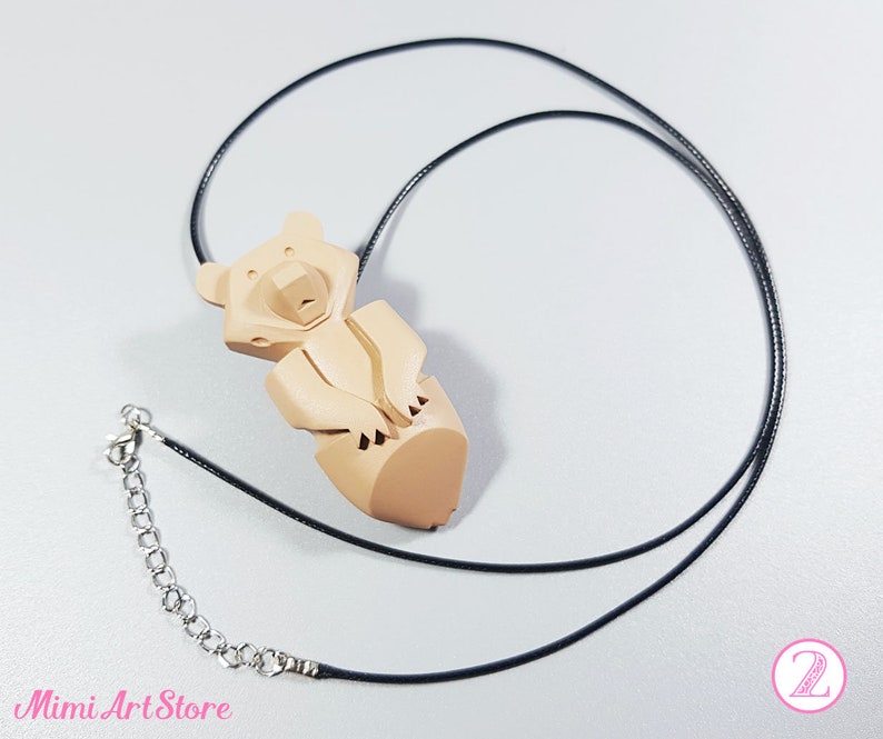 Brother Bear Totem Necklace. Gizzly Bear Necklace. Brother Etsy