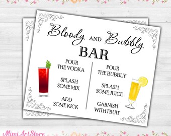 Bloody Mary Bar Printable - Etsy