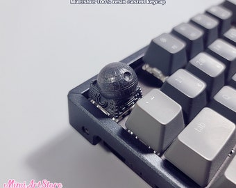 Llavero artesanal de la Estrella de la Muerte. Tapa de tecla Death Star Wars para teclado mecánico Cherry MX. Regalo de Star Wars para él. Regalo para ella. regalo de Navidad