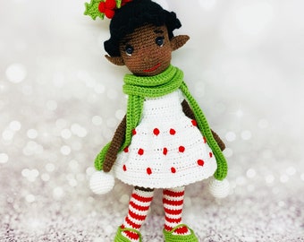Amigurumi elf pattern, crochet elf pattern, crochet doll pattern, amigurumi doll with clothes pattern, crochet doll hair wig pattern