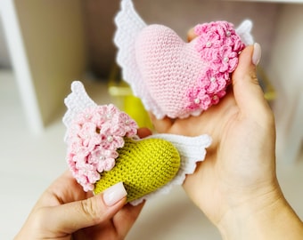 [10点セット]あみぐるみ　ハートの鉢植え 10点セット]あみぐるみ ハートの鉢植え-商品のインターネット