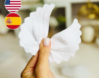 Patroon gehaakte engelenvleugels, amigurumi-popaccessoires (pdf-patroon)
