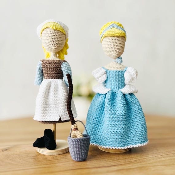 Modello di vestiti per bambole Amigurumi, principessa bambola all