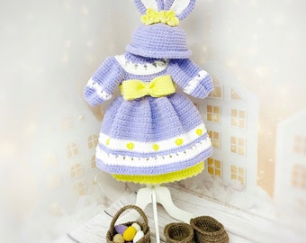Amigurumi doll clothes pattern, crochet doll clothes pattern, amigurumi doll dress, crochet doll shoes pattern, crochet doll spring outfit