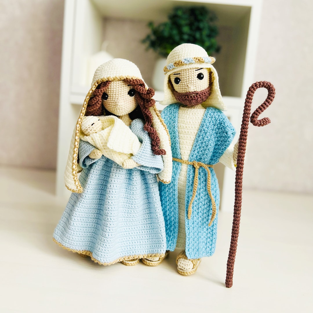 Crochet Pattern Nativity Set Crochet Doll Pattern Amigurumi Etsy