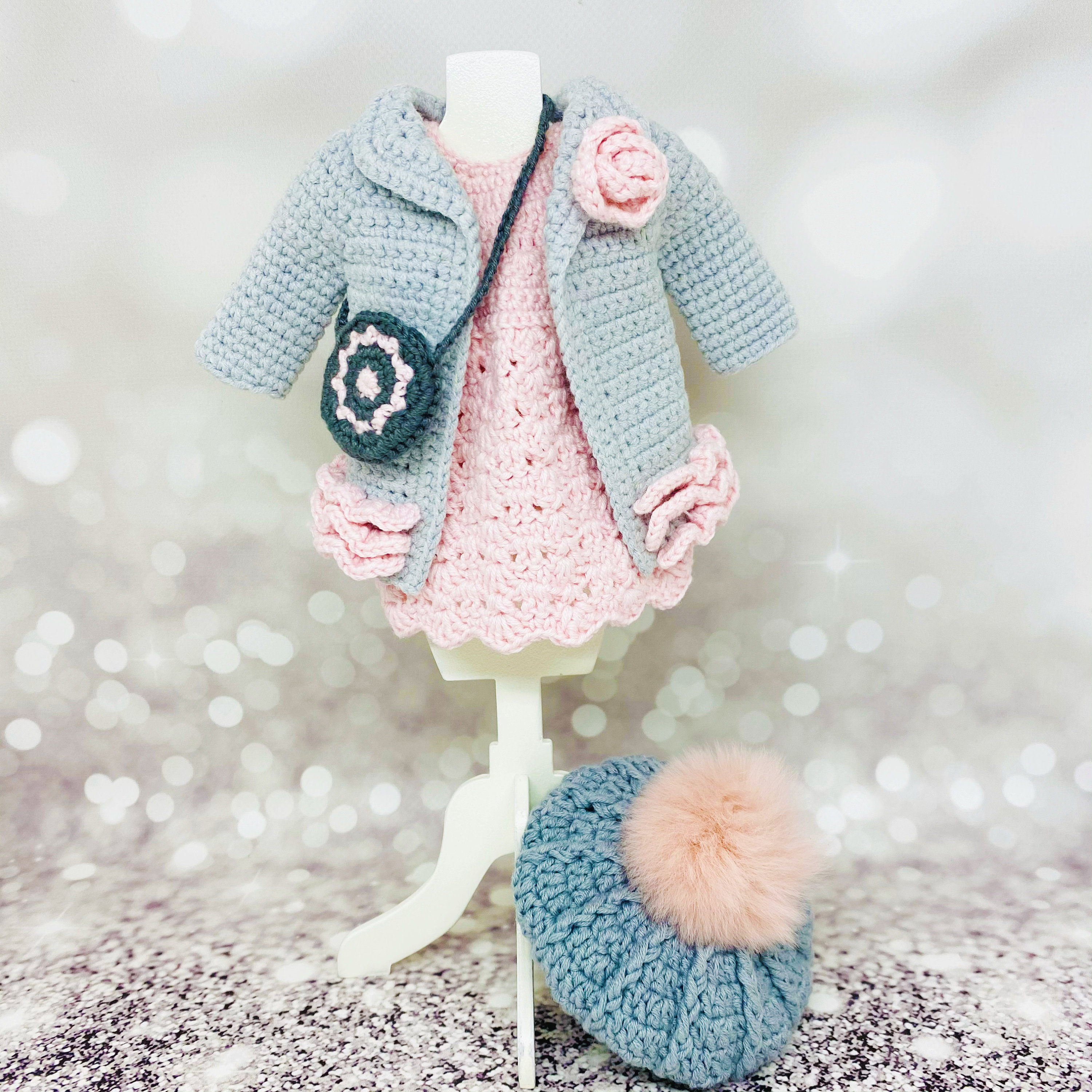Amigurumi doll clothes pattern crochet doll outfit Etsy