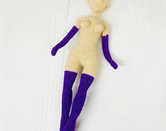 Crochet Amigurumi Doll Body Pattern (PDF)