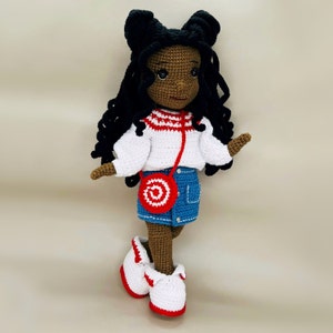 Puppen Häkelmuster, Amigurumi Puppenmuster, Kleidung gehäkelt, Amigurumi Puppe Portemonnaie, Puppenpullover gehäkelt, Puppenhaare gehäkelt