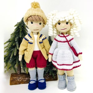 Amigurumi doll crochet pattern, crochet boy pattern, doll with clothes crochet pattern, boy doll outfit crochet pattern, crochet couple pdf
