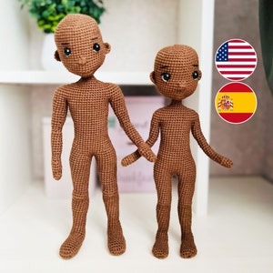 Crochet doll pattern, crochet boy pattern, amigurumi boy body pattern, crochet doll base, crochet doll body pattern, amigurumi doll body