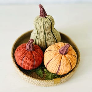 Crochet pumpkin PATTERN 3 sizes, amigurumi pumpkin crochet pattern, crochet fall decor, crochet pumpkins, autumn decor crochet pattern