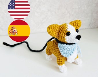 Amigurumi Crochet Corgi Pattern, Dog Toy (PDF Pattern)