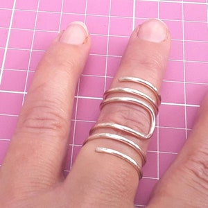 Wire Wrap Support Ring, Custom Made To Size, Tarnish Resistant (UK Seller)