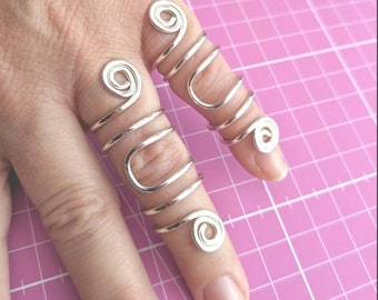 Anillo de estilo férula de moda, anillo de soporte, cualquier tamaño, sin níquel, ecológico (vendedor del Reino Unido)