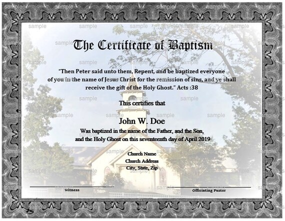editable baptism church certificate template microsoft word instant download microsoft word certificate